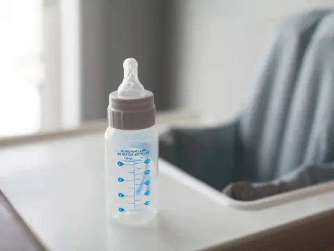 Bottles and a steriliser